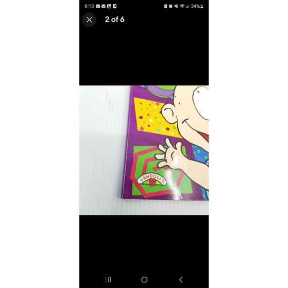 2 Vintage The Rugrats Paint With Water Activity Color and Activity Books 1997 - Picture 11 of 15